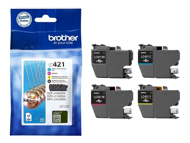 Brother LC421VALDR, 200 sivua, 1 kpl, Monipakkaus