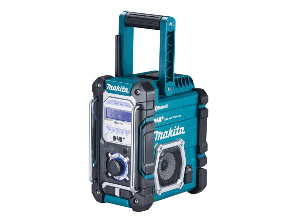 Makita DMR112, 2.0 kanavaa, 8,9 cm, 4,9 W, Langaton, Kannettava stereokaiutin, Musta, Turkoosi