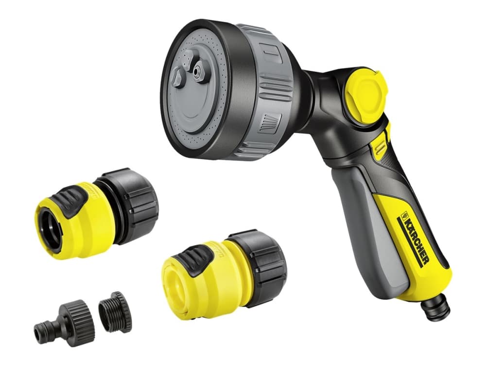 Kärcher Plus - Spraypistol - 4 stykker - med vandstop - passende til 13 mm (1/2), 15 mm (5/8), 19 mm (3/4) slanger