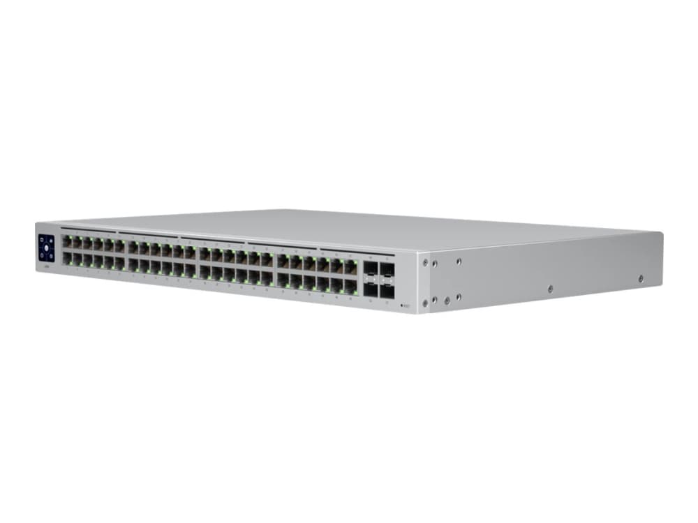 Ubiquiti UniFi Switch USW-48 - Kytkin - Hallittu - 48 x 10/100/1000 + 4 x Gigabit SFP - Telineasennettava, työpöydälle asennettava