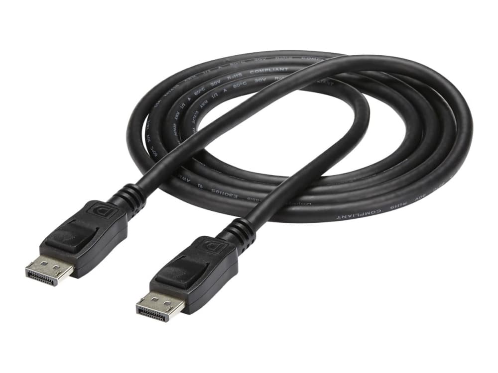 StarTech.com 0,5m lyhyt DisplayPort 1.2 kaapeli salvoilla DisplayPort 4k - DisplayPort kabel - DisplayPort (han) til DisplayPort (han) - 50 cm - haspet - lajittelu