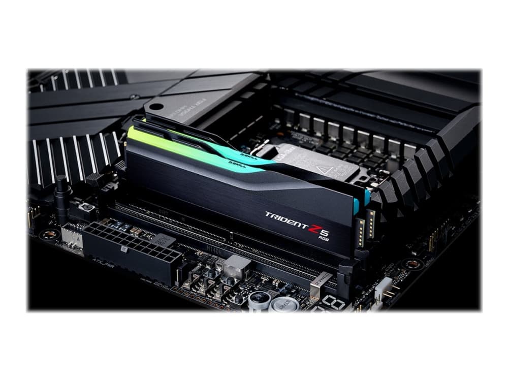 G.Skill Trident Z5 RGB - DDR5 - sarja - 32 Gt: 2 x 16 Gt - DIMM 288-PIN - 5600 MHz / PC5-44800 - CL36 - 1,2 V - puskuroimaton - ei-ECC - mattamusta - puskuroimaton - matta musta