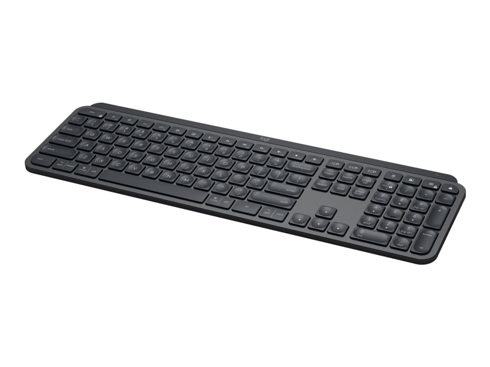 Logitech MX Keys for Business, Täysikokoinen (100 %), RF Wireless + Bluetooth, Grafiitti