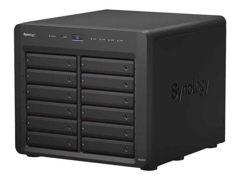 Synology DiskStation DS2422+, NAS, Tower, AMD Ryzen, V1500B, Musta