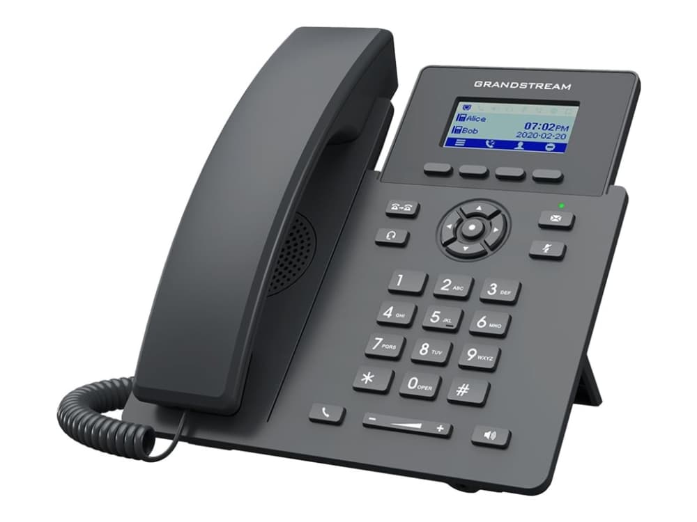 Grandstream Networks GRP2601P, IP Phone, Musta, Johdollinen puhelin, Kanavansisäinen, Out-of band, SIP-tiedot, Valvoja, Käyttäjä, 2 linjat