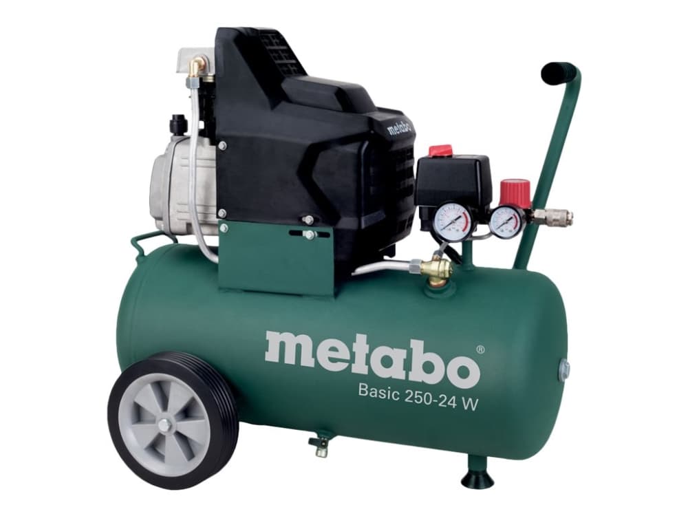 Metabo BASIC 250-24 W - Ilmakompressori - 1500 W - öljyvoideltu - 200 l/min - 24 litraa - 110 l/min