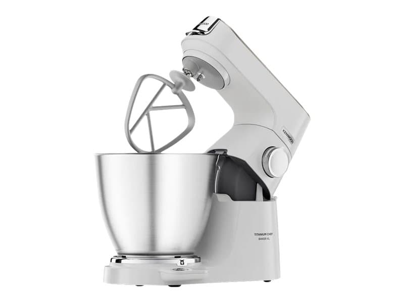 Kenwood KVL65.001.WH, Seisova tehosekoitin, Valkoinen, Sekoitus, 7 L, Metalli, Ruostumaton teräs