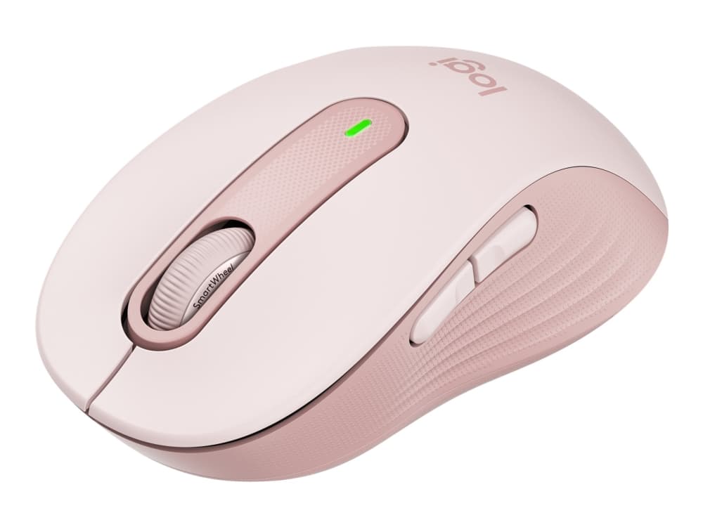 Logitech Signature M650 - Musiikki - optinen - 5 knapper - trådløs - Bluetooth, 2.4 GHz - Logitech Logi Bolt USB-modtager - ruusu