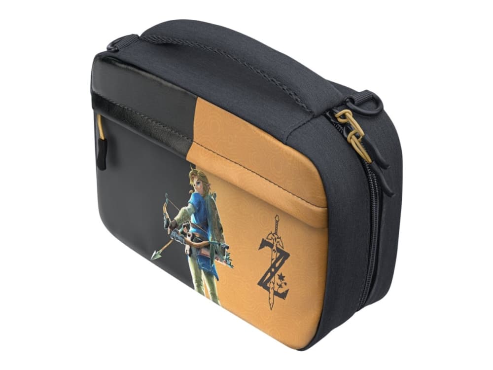 PDP Commuter: Hyrule Hero Link, Hardshell case -kotelo, Nintendo, Musta, Ruskea, Nintendo Switch, Nintendo Switch Lite, Pölynkestävä, Naarmuuntumisenkestävä, Vetoketju