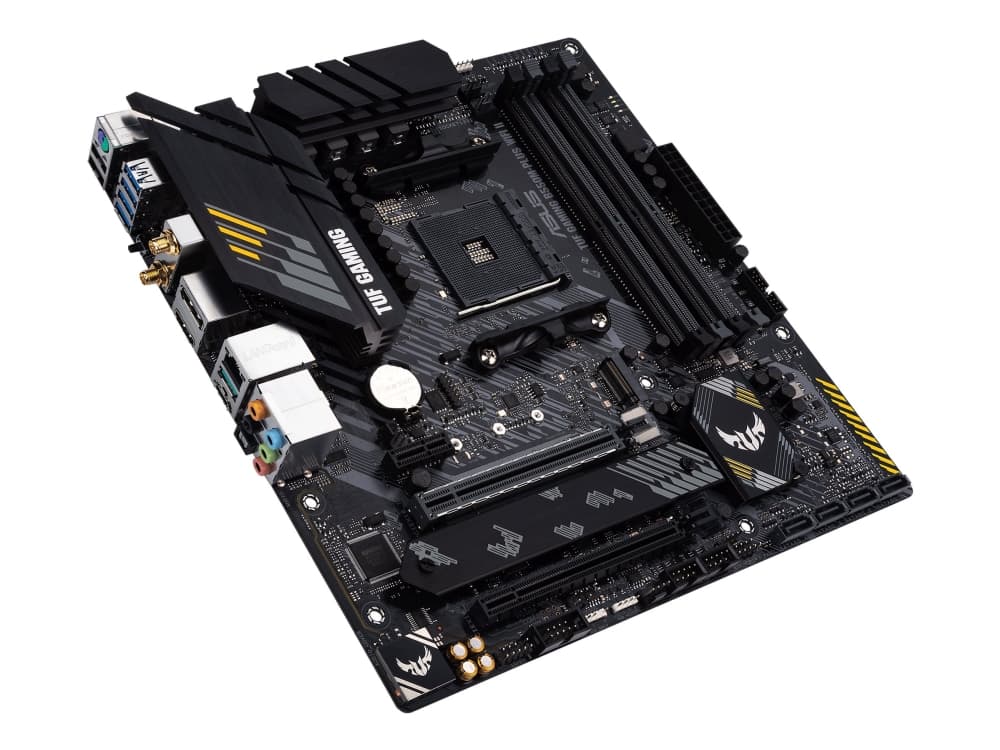 ASUS TUF GAMING B550M-PLUS WIFI II - Emolevy - micro-ATX - Socket AM4 - AMD B550 Chipset - USB-C Gen2, USB 3.2 Gen 1, USB 3.2 Gen 2 - 2.5 Gigabit LAN, Wi-Fi, Bluetooth - sisäinen grafiikka (CPU tarvitaan) - HD Audio (8-kanavainen)