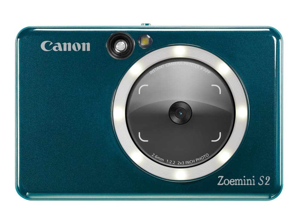 Canon Zoemini S2 - Digikamera - kompakt med hurtigfotoprinter - 8.0 MP - NFC, Bluetooth - sininen väri