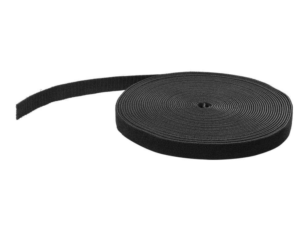 StarTech.com 50ft. Hook and Loop Roll - Cut-to-Size Reusable Cable Ties - Bulk Industrial Wire Fastener Tape - Adjustable Fabric Wraps - Black (HKLP50) - Kabelbinderrulle - 15.24 m - for P/N: HKLP50BL, HKLP50GN, HKLP50RD, HKLP50YW
