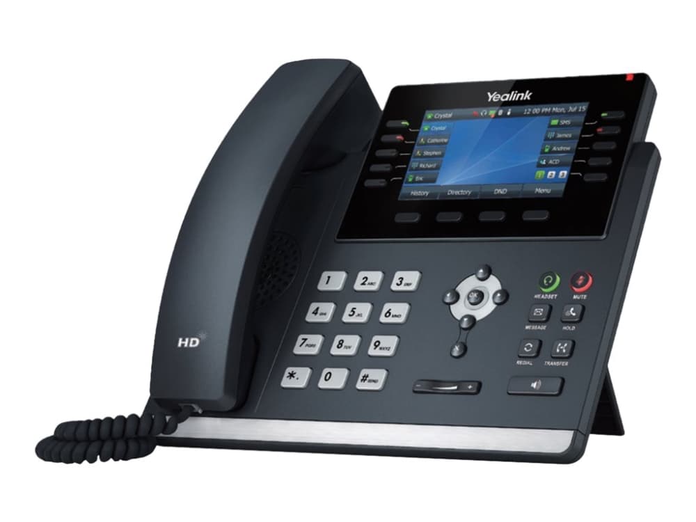 Yealink SIP-T46U, IP Phone, Harmaa, Johdoton puhelin, 1000 entries, LCD, 10,9 cm (4.3)