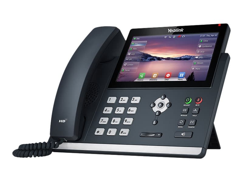 Yealink SIP-T48U, IP Phone, Harmaa, Johdollinen puhelin, 1000 entries, LED, 17,8 cm (7)