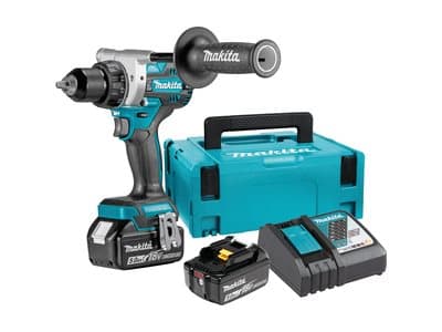 Makita DDF486RTJ - Ruuvinväännin - akkuporakone - 2-nopeuksinen - avaimeton porakärry 13 mm - 130 N-m - 2 akkua - 18 V