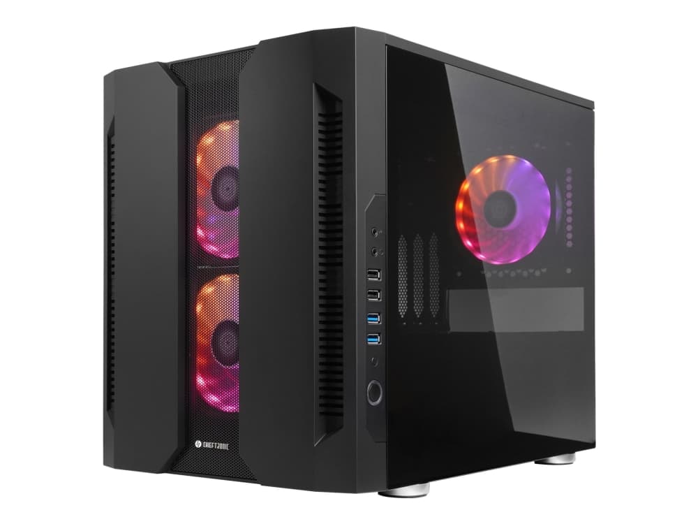 Chieftec Chieftronic M2, Kuutio, PC, Musta, mikro ATX, Mini-ITX, SPCC, Karkaistu lasi, Pelaaminen