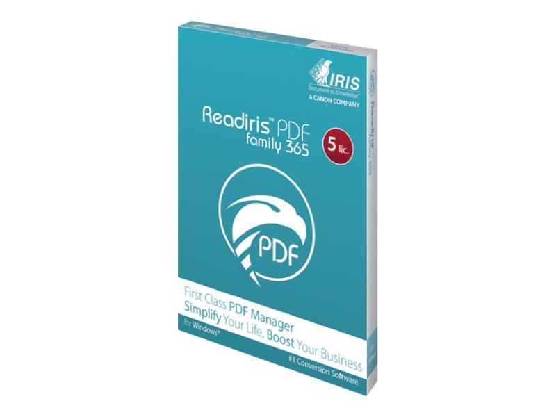 IRIS Readiris PDF Family 365 - (v. 22) - 5 lisenssiä - Win