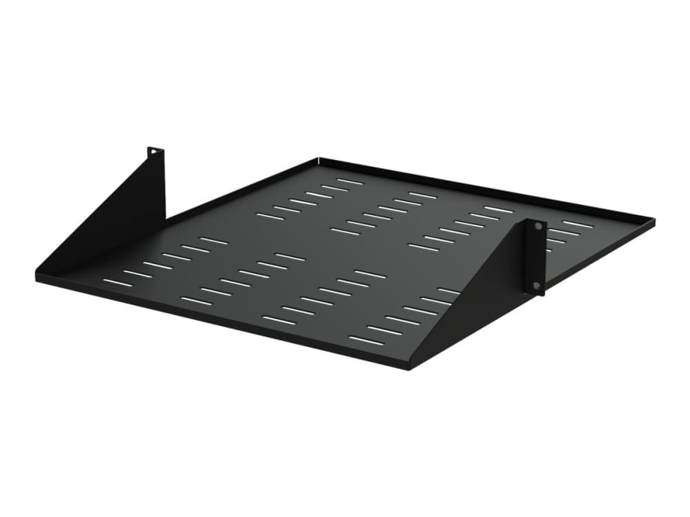 StarTech.com CABSHF2POSTV2, Kehikon hylly, Musta, Terästä, 34 kg, 2U, EIA/ECA-310-E