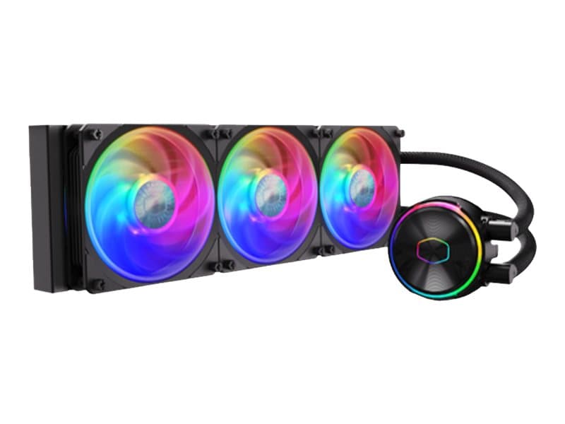 Cooler Master MasterLiquid PL360 FLUX - Prosessorin nestejäähdytysjärjestelmä - Jäähdyttimen koko: 360 mm - (seuraaville: LGA1156, AM2, AM2+, AM3, LGA1155, AM3+, LGA2011, FM1, FM2, LGA1150, FM2+, LGA2011-3, LGA1151, AM4, LGA2066, TR4, LGA1200, LGA1700)