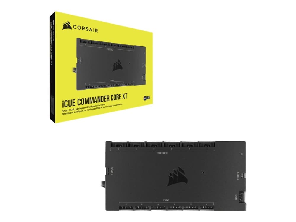 Corsair iCUE Commander Core XT, 6 kanavaa, Musta, 4-pin liitin, 126 g