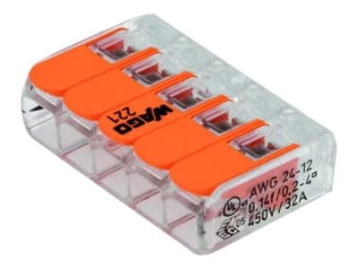 WAGO 5x0,2-4 MM2 transparent - (25 stk.)