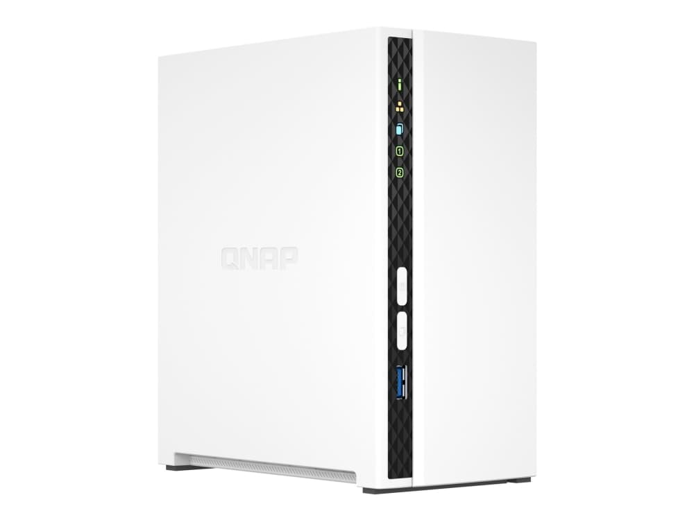 QNAP TS-233, NAS, Mini Tower, ARM, Cortex-A55, Valkoinen