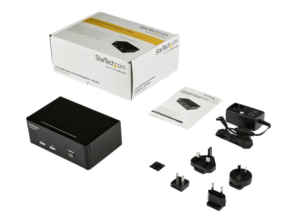 StarTech.com SV231DPDDUA2, 3840 x 2160 pikseliä, 4K Ultra HD, Musta