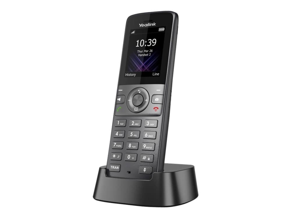 Yealink W73H, IP-mobiilipuhelin, Musta, Johdoton puhelin, Pöytä/Seinä, 50 m, 300 m
