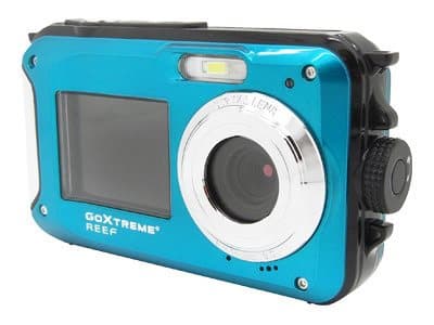 Easypix GoXtreme Reef - Digitaalikamera - kompakt - 8.0 MP / 24.0 MP (interpoleret) - 1080p - jaervands op til 3 m - blå