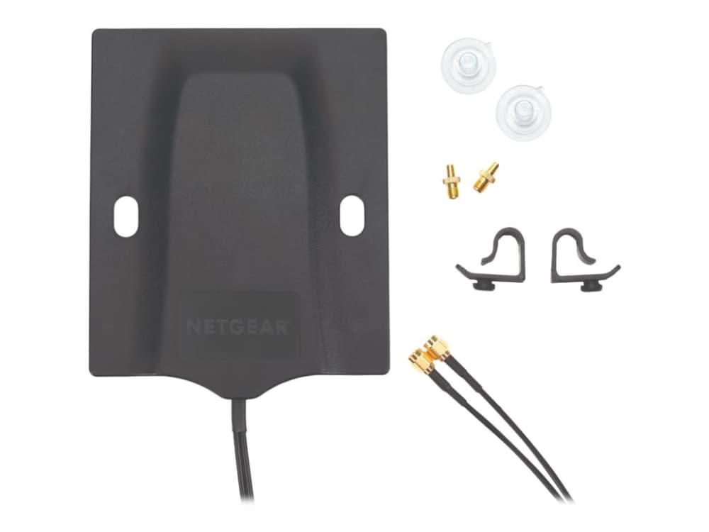 NETGEAR 6000451, 2,5 dBi, 1710-5925 MHz, 100 m, MR1100, MR5200, MR6500, MR6110, LM1200, and other devices with TS-9 or SMA connectors., Musta, 160 mm