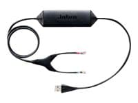Jabra LINK - Elektrisk hætte kontakt -sovitin - Avaya 11XX, IP Phone 1140 Jabra GN9330, GN9350 GO 6470 PRO 94XX Nortel IP Phone 1165 -puhelimille