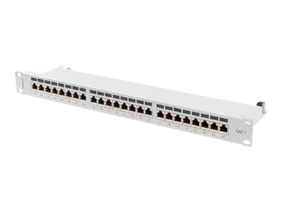 Lanberg PPS7-1024-S, Cat7, F/UTP (FTP), Harmaa, ABS, Metalli, Telinekiinnitys, 1U