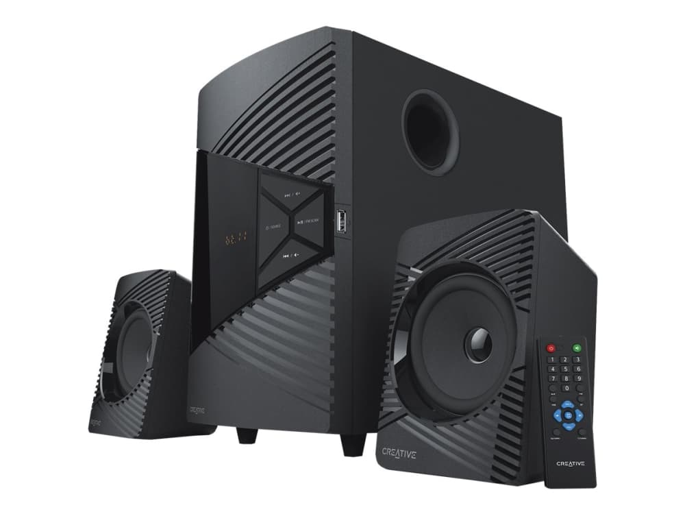 Creative SBS E2500 - Kaiutinjärjestelmä - PC:lle - 2.1-kanavainen - Bluetooth - 30 Watt (Yhteensä) - musta