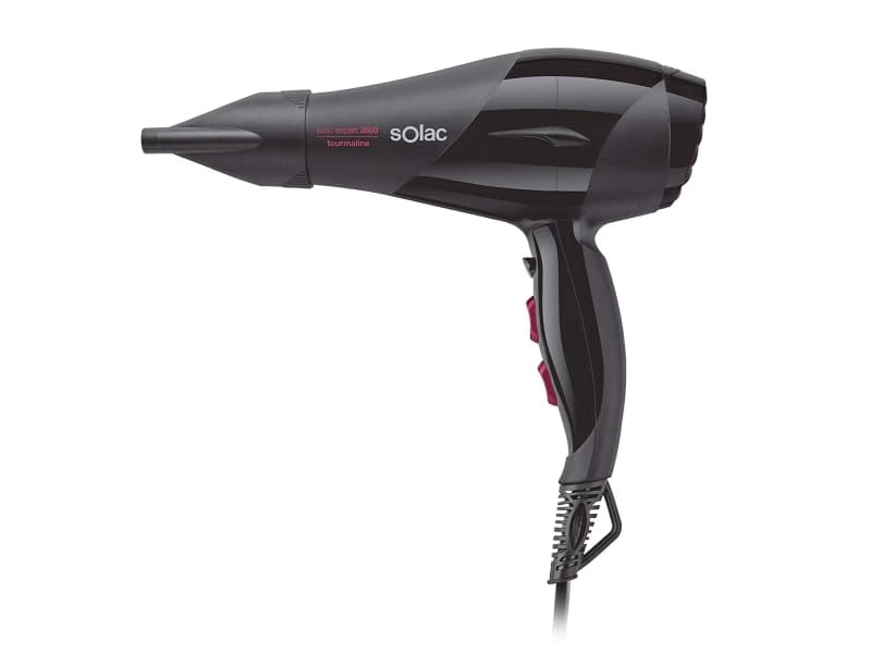 Solac SP7170, AC, Musta, Purppura, Yksivärinen, Rispustusrengas, 2600 W, Laatikko