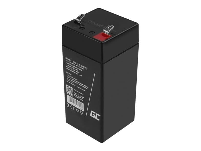 Green Cell AGM36, 4 V, 1 kpl, Musta, 4,5 ah, 480 g, 48 mm