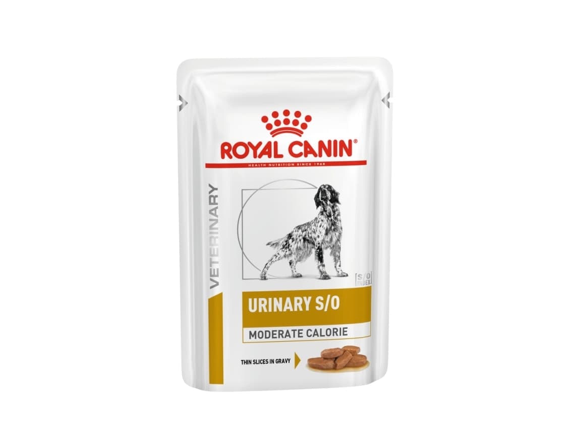 ROYAL CANIN Urinary S/O Kohtuullisen kalorinen koiran märkäruoka Paloja kastikkeessa 12x100 g