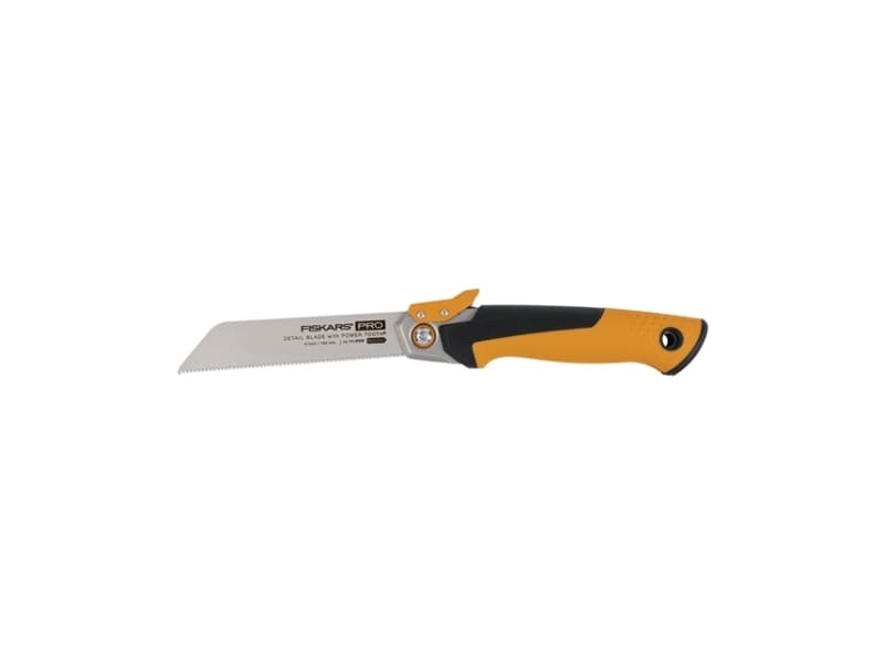 Fiskars Pro PowerTooth, Oksasaha, Puu, Musta, Hopea, Keltainen, Musta, Keltainen, 15 cm, 208 mm