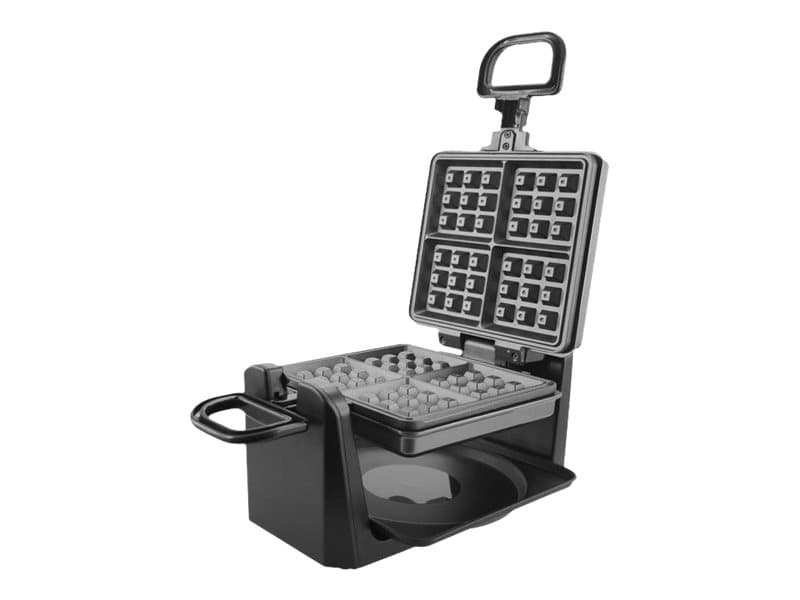 Emerio WM-110984 - Vaffeljern - 1 kW - sort/grå/sølv