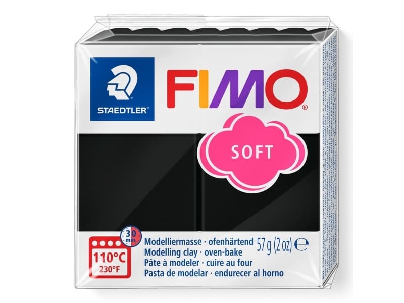 Staedtler FIMO 8020, Muotoilusavi, Musta, 1 väriä, 110 °C, 30 min, Saksa