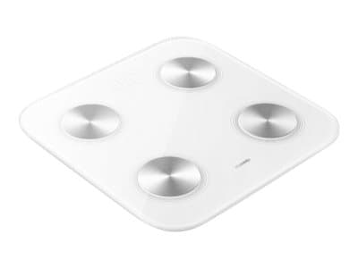 Huawei 55026228, Sähkökäyttöinen henkilövaaka, 150 kg, Valkoinen, kg, Neliö, ABS, Karkaistu lasi