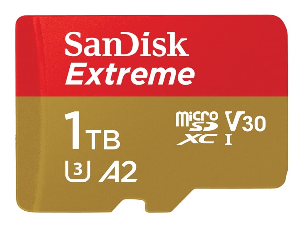 SanDisk Extreme, 1,02 TB, MicroSDXC, Luokka 3, UHS-I, 190 MB/s, Class 1 (U1)