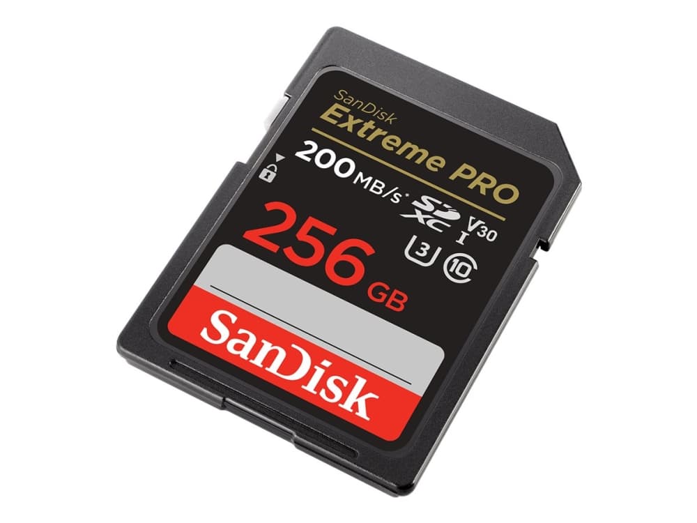 SanDisk Extreme Pro - Flash-muistikortti - 256 GB - Videoluokka V30 / UHS-I U3 / Class10 - SDXC UHS-I