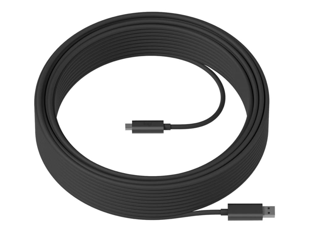 Logitech Strong, 25 m, USB A, USB C, USB 3.2 Gen 2 (3.1 Gen 2), 10000 Mbit/s, Grafiitti