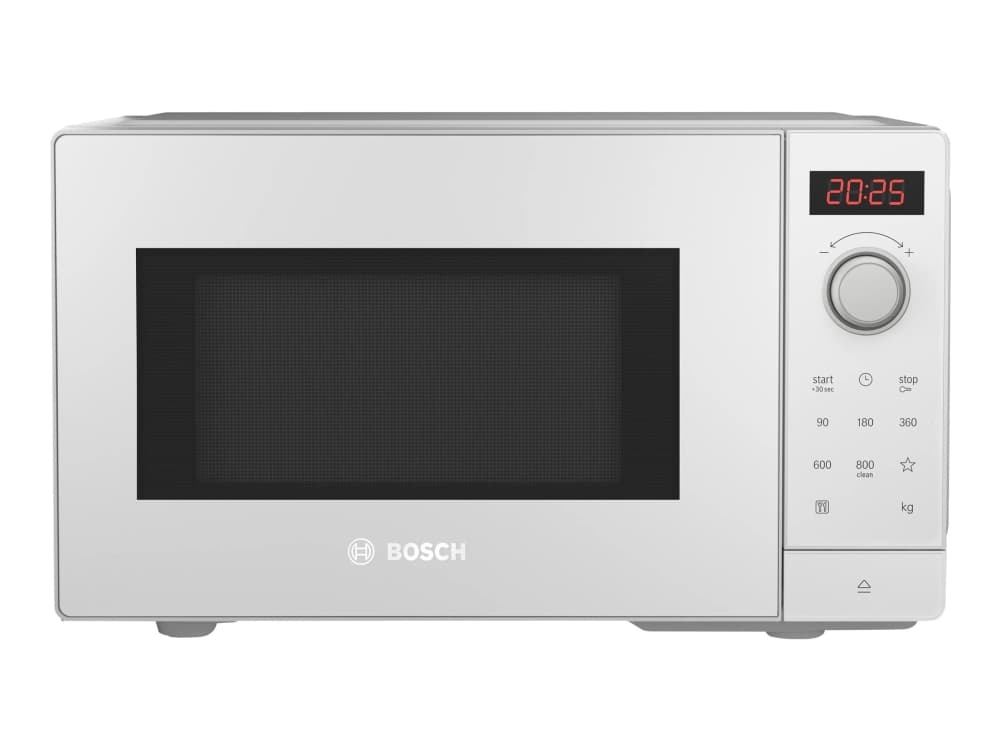 Bosch Serie 2 FFL023MW0, Pöytämalli, Solo-mikroaaltouuni, 20 L, 800 W, Rotaatio, Valkoinen