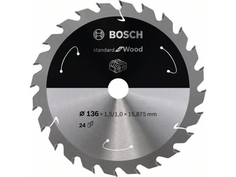 Bosch ROUND SINGLE ACU STD TRÆ 136X15,875X24 T