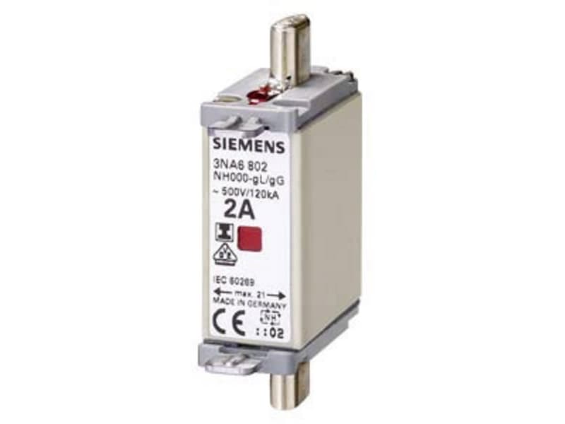 Siemens 3NA6822 Sikringsindsats Sikringsstørrelse = 0 63 A 500 V 3 stk