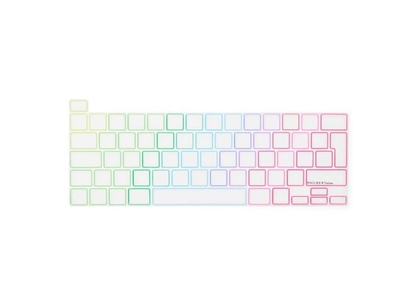 KB Cover för MacBook Pro 13-16’’ 2019-2022, TRNSP/Rainbow