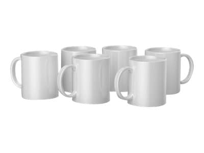 Cricut - Viimeistelemätön muki - 340 ml - valkoinen - keraaminen (6 kpl)