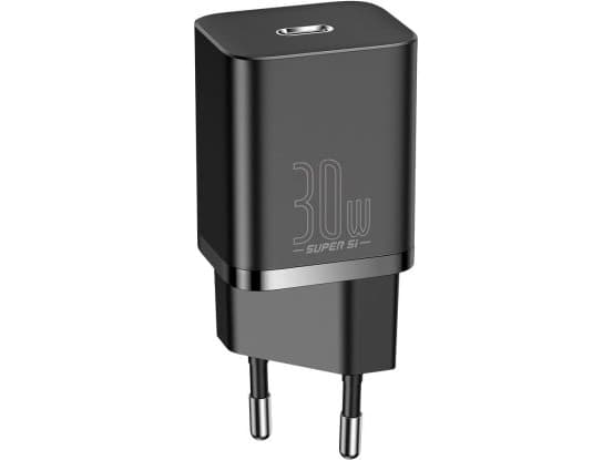 Baseus Super Si Quick Charger 1C 30W verkkovirtalaturi (musta)