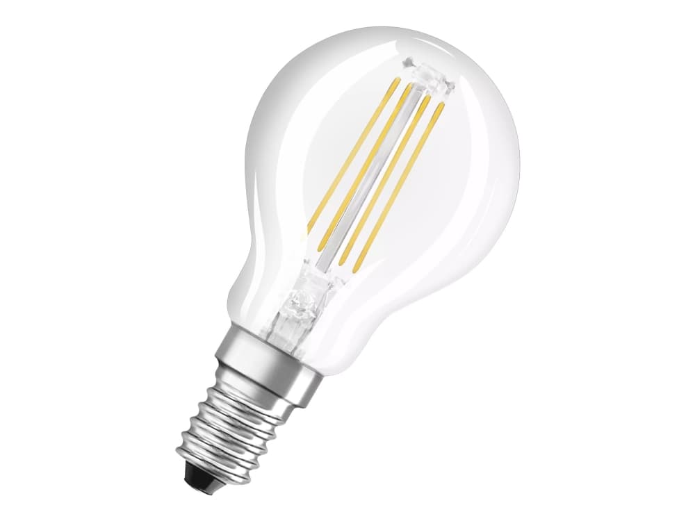 OSRAM LED THREE STEP CLASSIC P - LED-lamppu - muoto: P40 - kirkas viimeistely - E14 - 4 W (40 W vastaava) - luokka E - lämpimän valkoinen valo - 2700 K